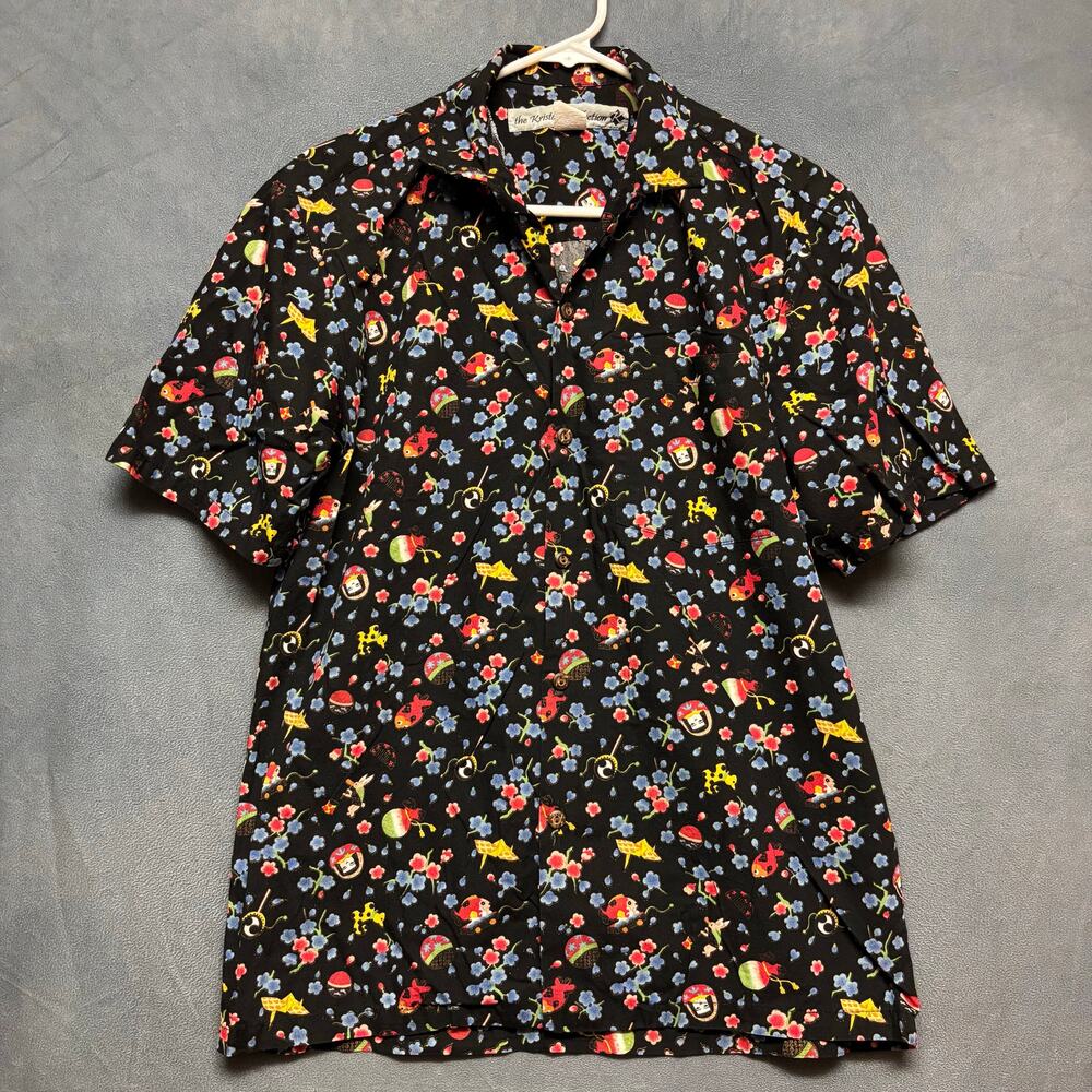 Vintage Kristal Kollection Hawaii AOP Button Shirt Small Floral Floral Beachy